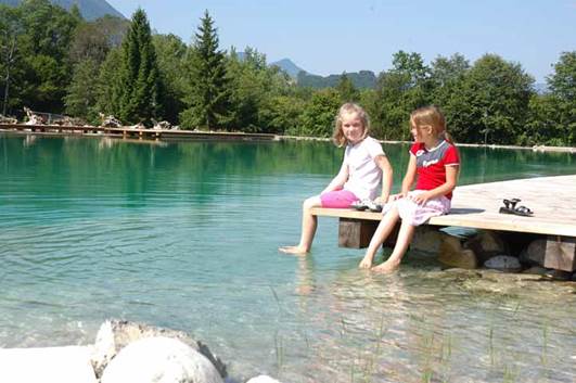 Inzell Water Park boasts a natural lake