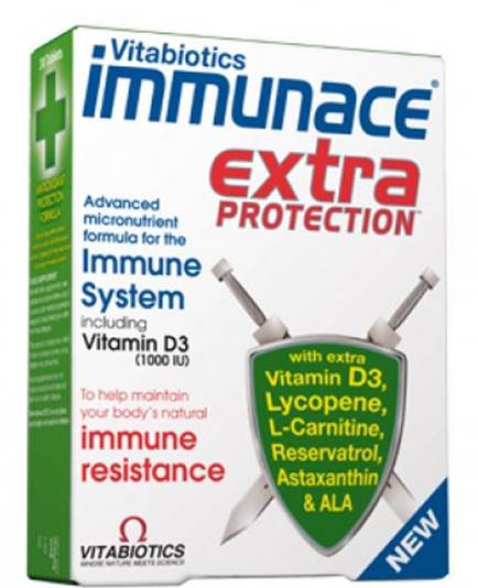 Vitabiotics Immunace Extra ($16 for 30 tabs; vitabiotics.com).