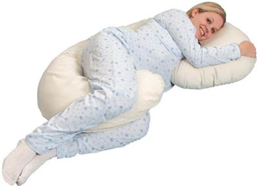 Description: Body pillow offer additional support and comfort on the bed.