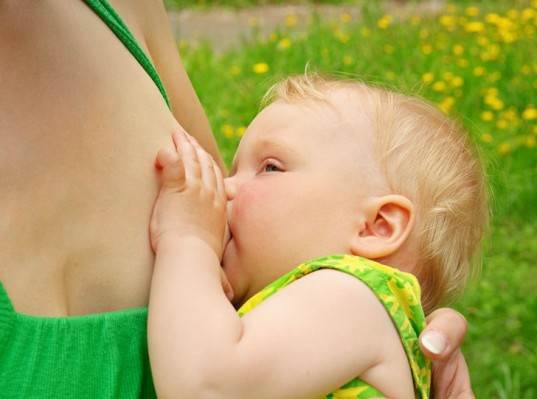 Description: According to an association of experts, breast milk or formula are the only foods which newborn babies should use in their first 6 months.