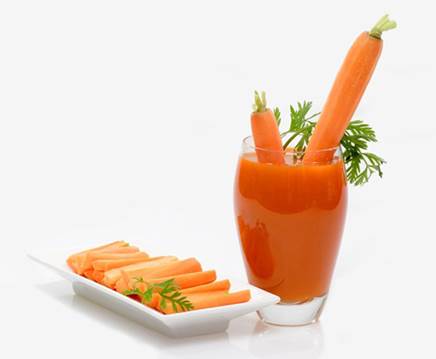 Carrot juice is beautiful and rich of nutrients.