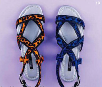 Description: 10. Sandals, $169 each, by Senso Diffusion.
