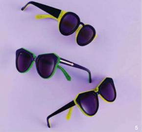 Description: 5. Sunglasses, $295 each, by Karen Walkert.