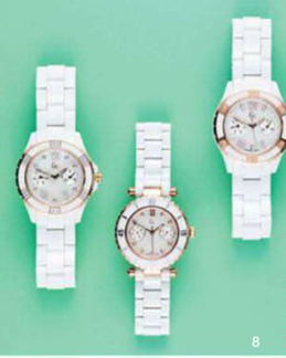 Description: 8. Watches, $1,395, $995, and $1,045, all by Gc.