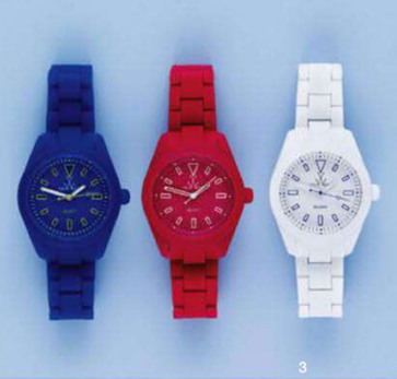 Description: 3. Watches, $345 each, by TopWatch.