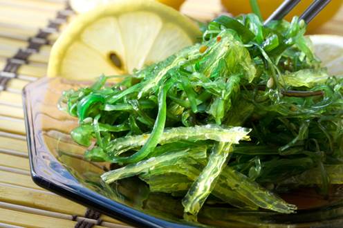 Eat sea vegetables such as nori seaweed on sushi to top up.