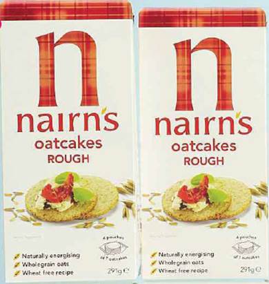 Nairn’s oatcakes are a tasty