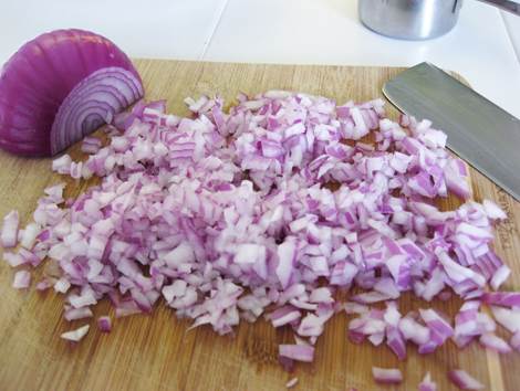 1 red onion, finely chopped