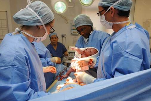 Pregnant women that are over 35 years old and give the first birth will be assigned to have caesarean.