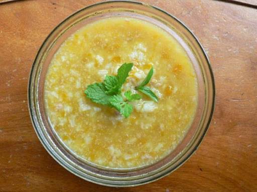 Nutritious and delicious shrimp gruel for babies