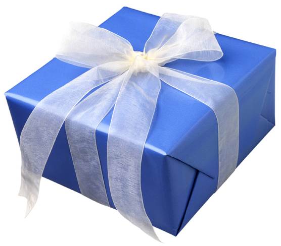 Description: A present does not need to be wrapped in a box.