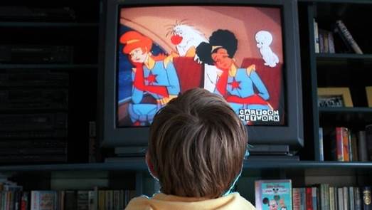 Children want to stay up late maybe because they are watching a cartoon and attracted to it.