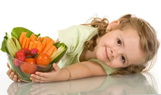 Eating vegetables too much will obstruct absorption of calcium and zinc in children’s body.