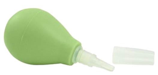 Moms should give some supports on taking the nasal fluid out the noses by using a ball-like tool made by rubber.