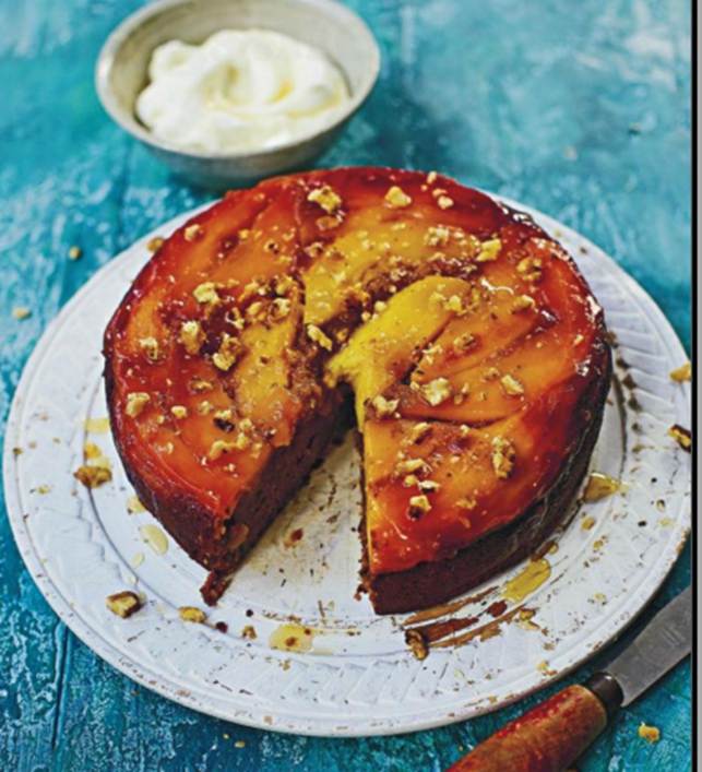 Caramelised Quince Upside-Down Cake