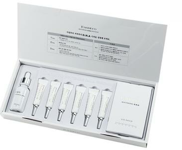 Description: Recommended product: Embryo Whitening D.N.A burnt skin removal set helping recover skin after 7 days