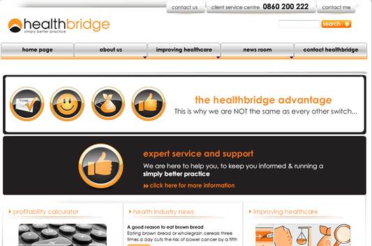 Description: Website: healthbridge.za.net