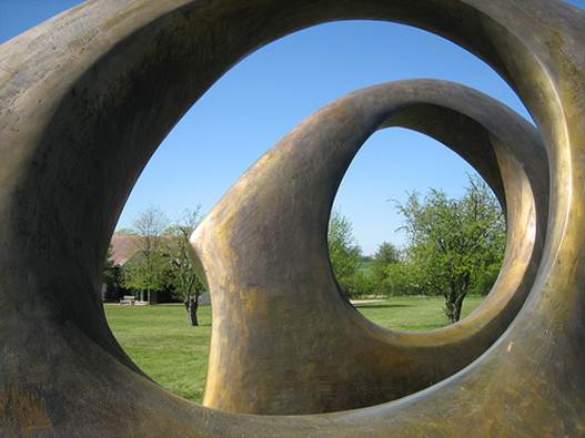 Description: Continue into the Henry Moore Foundation grounds. 