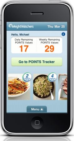 Description: I followed all the weekly advice on the Weight Watchers website and 1 also downloaded the Weight Watchers iPhone app.