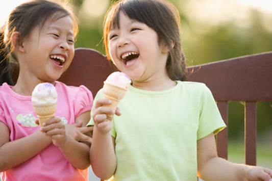 You shouldn’t let children eat a lot of ice-cream.