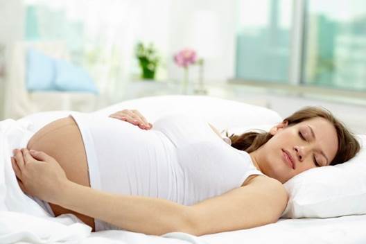 Sleeping difficulties often occurs in the last stage of pregnancy.
