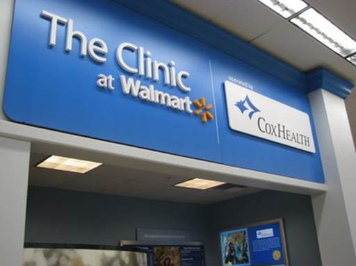 Retail clinic at Walmart