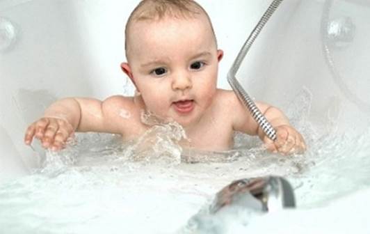 Never leave your child alone in a bathroom, tub or around water
