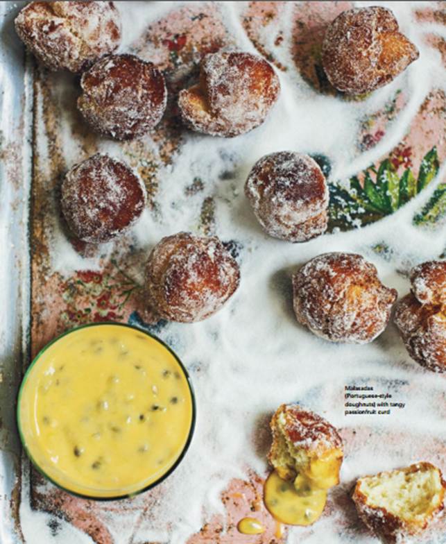 Malasadas (Portuguese-Style Doughnuts) With Tangy Passionfruit Curd