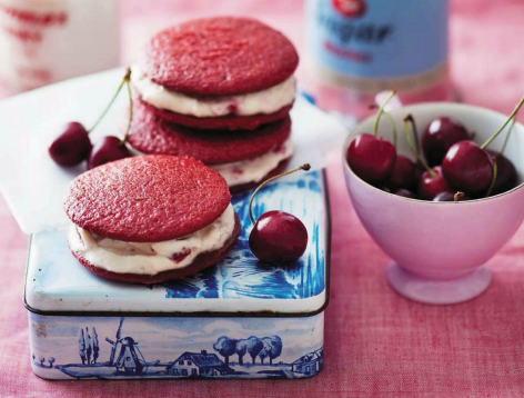 Description: Strawberry-filled whoopee pies