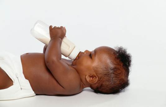 Breast milk or formula milk is still the only source of nutrients of babies during their first year.