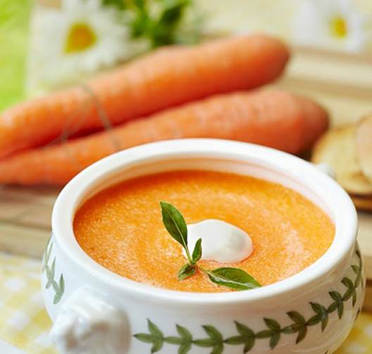 Carrot is good for the development of fetal eyes, teeth and bone.