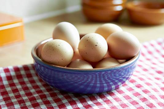 The egg contains omega-3 fatty acid and DHA.