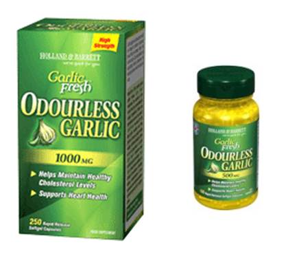 Description: Holland & Barrett Odourless Garlic Capsules