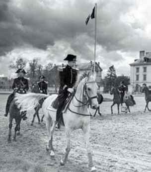 Description: School of Cavalry, Saumur, France, circa 1950