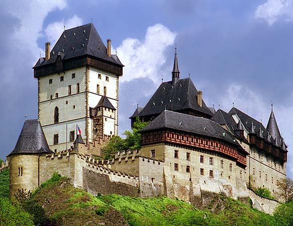 Description: Gothic castle of Karlstejn 