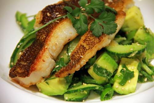 Description: Fish Curry With Cucumber-Lime Salad