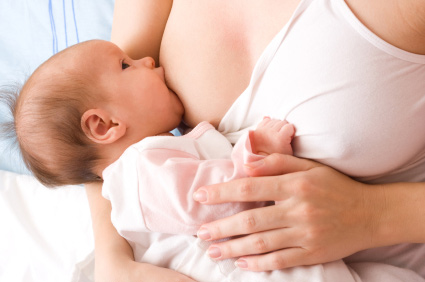 Description: Motherhood is more binding when moms breastfeed babies.