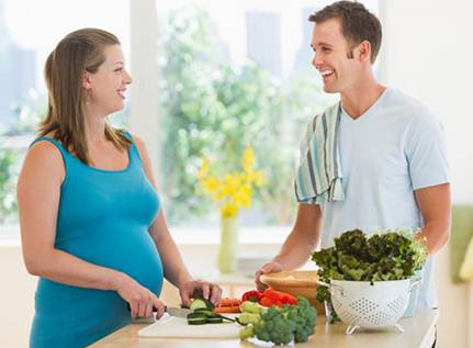 Description: Pregnant women must not miss vegetables in daily diet