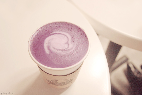 Description: The Purple Potato Latte