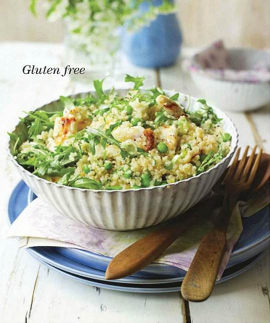 Description: Description: Quinoa and halloumi salad