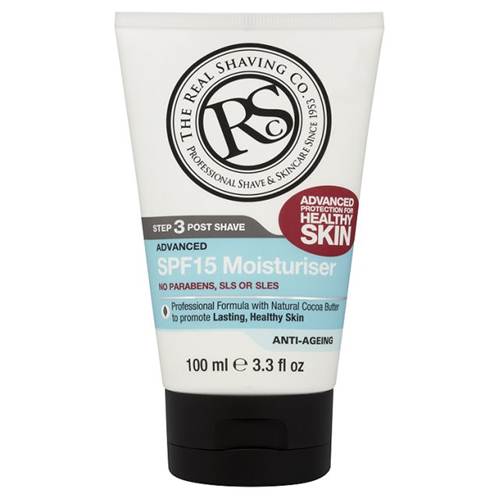 Description: The real shaving co advanced SPF15 moisturiser