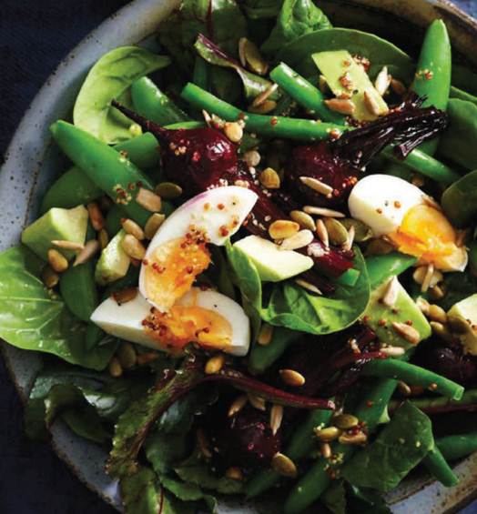 Description: Description: Spinach, Beetroot & Egg Salad