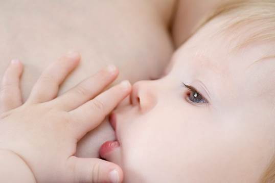 There will be contractions to push the fluid out during the time of breastfeeding.