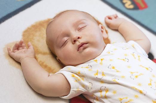 Supine position is good for children as their noses are upward and be able to avoid getting affected.