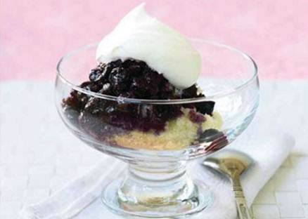 Description: Blueberry Pudding Cake