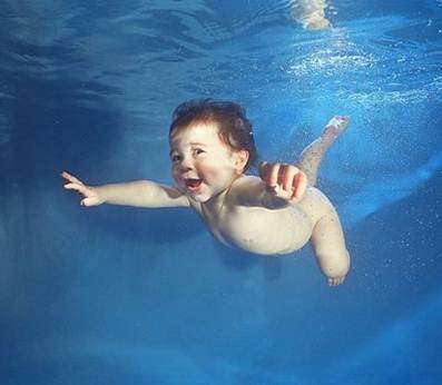 Description: When your baby feels comfortable being in the pool, you can start luring him/her into other areas