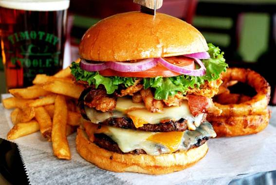 Description: While you’re craving for a hamburger before the gym, consuming fatty foods is never a good idea.