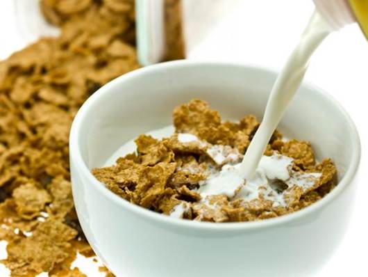 Description: Whole-grain and milk make a good breakfast.