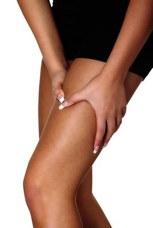 Description: Squeeze the flesh on the inside of your knee joint, between your fingers and thumb. 