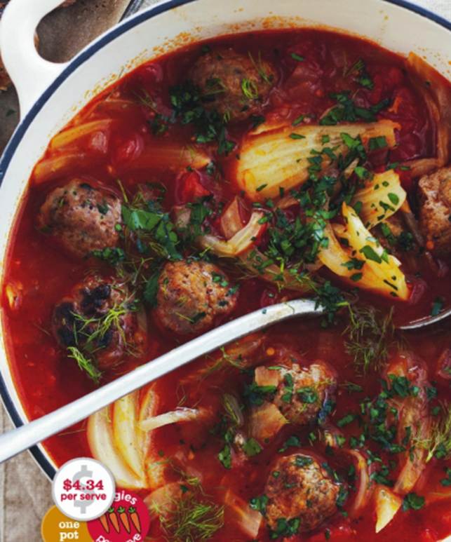 Tomato, Fennel And Meatball Soup